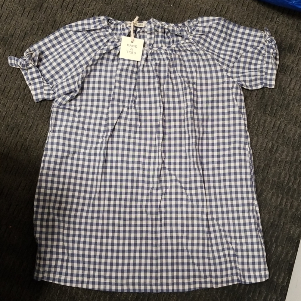 Babe & Tess girls gingham dress